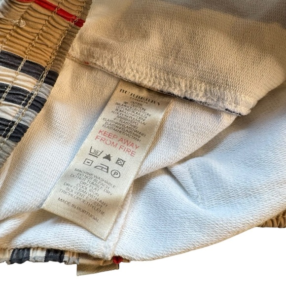 Authentic Burberry White Pants Girls 18 months Checked Flare C21 - Picture 8 of 10